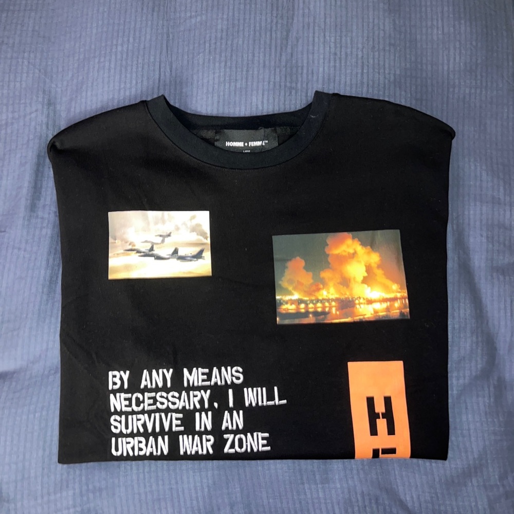 Homme & Femme Black T-Shirt